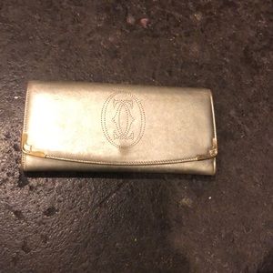 Used condition Cartier gold wallet